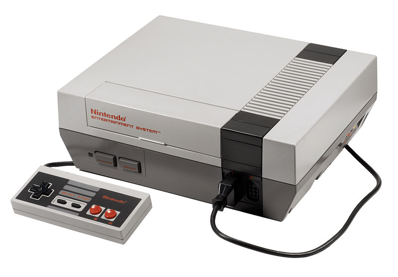 Nintendo NES console with controller - Mediamatic